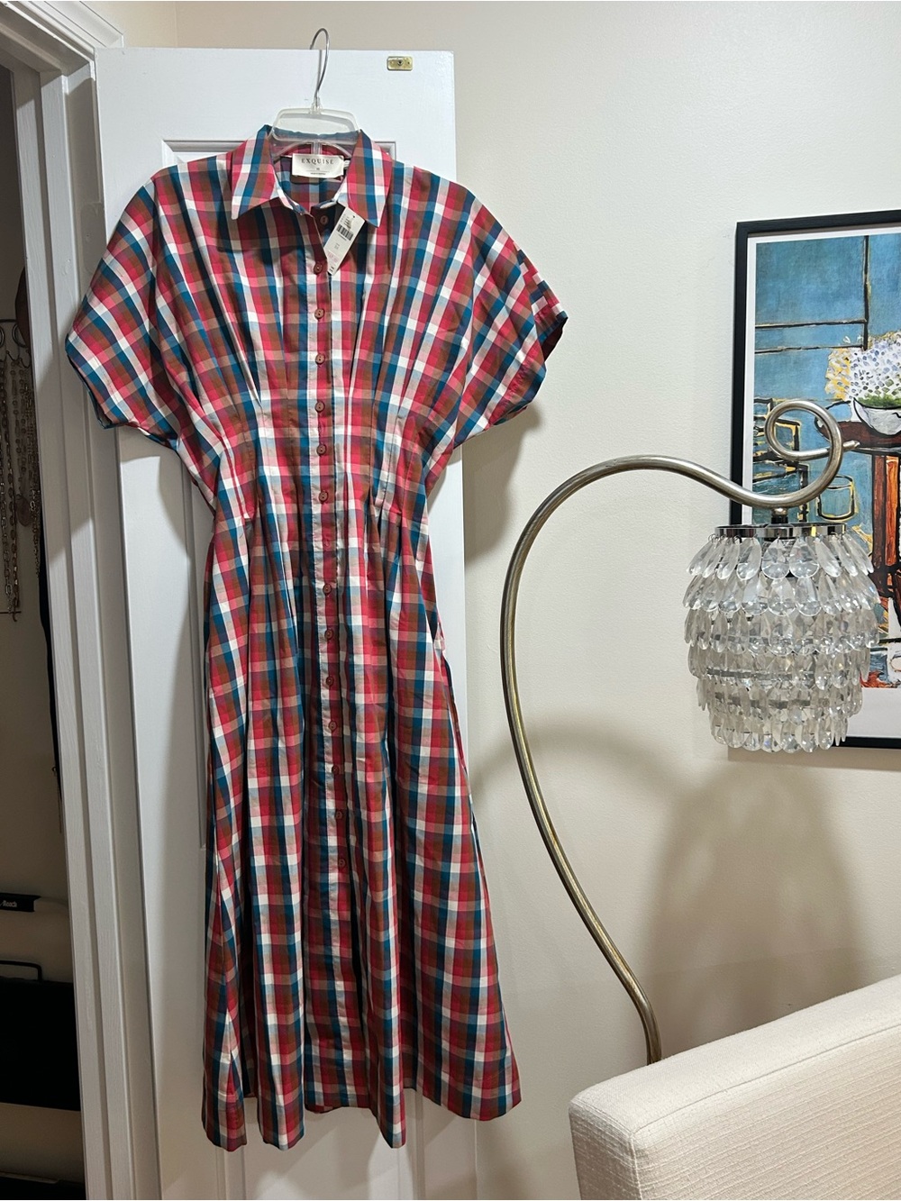 NWT Anthropologie Tobie Midi dress Exquise - Picture 4 of 6